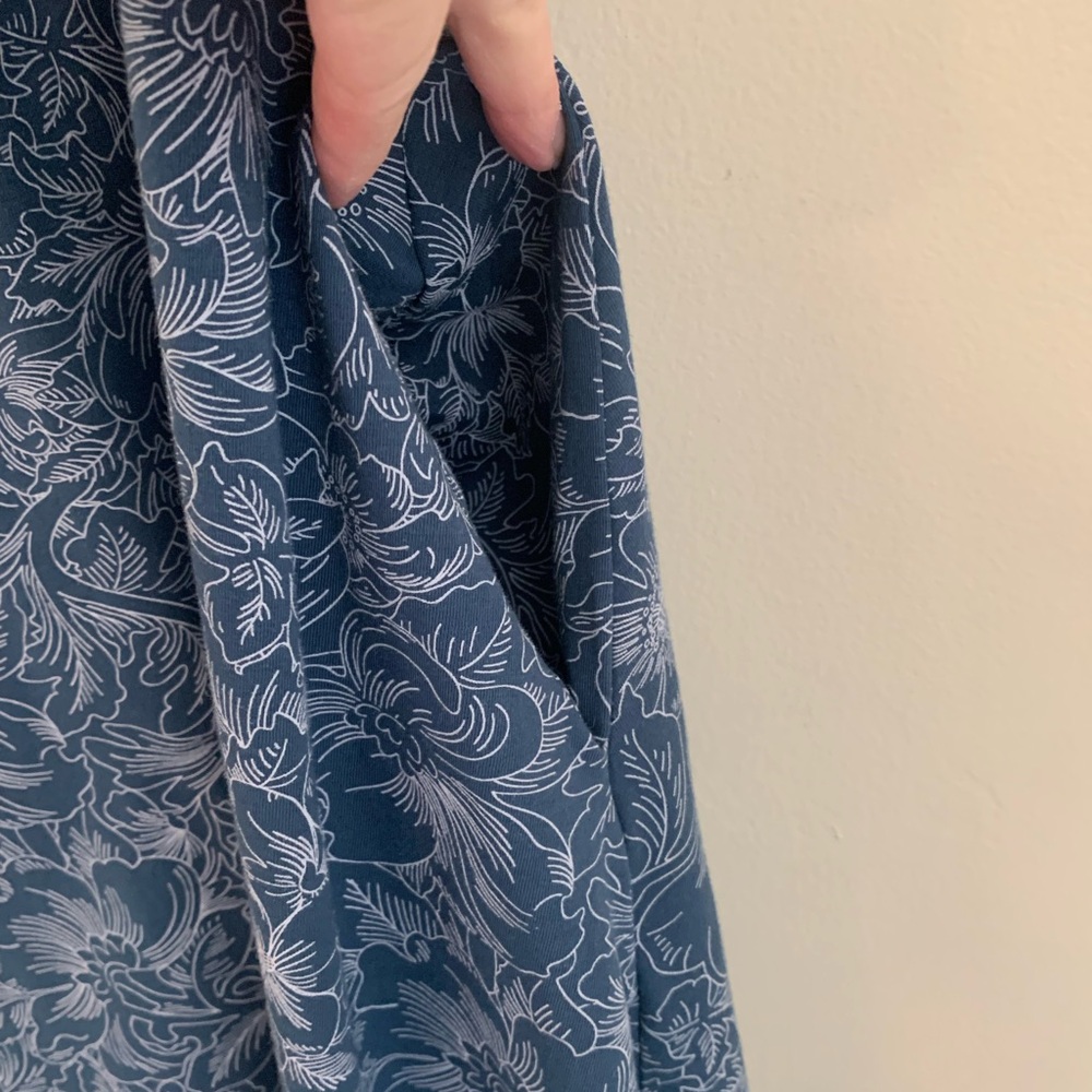 Pact Blue Floral Midi Dress - Picture 4 of 6